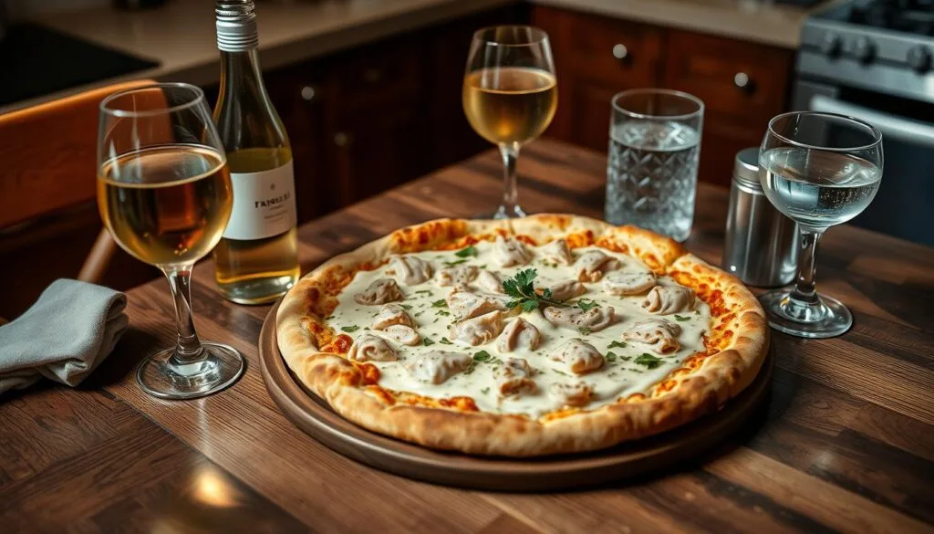 Chicken Alfredo Pizza drink pairings