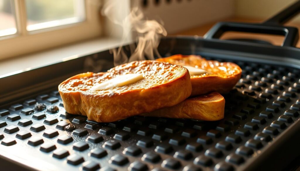 French toast on a Blackstone griddle