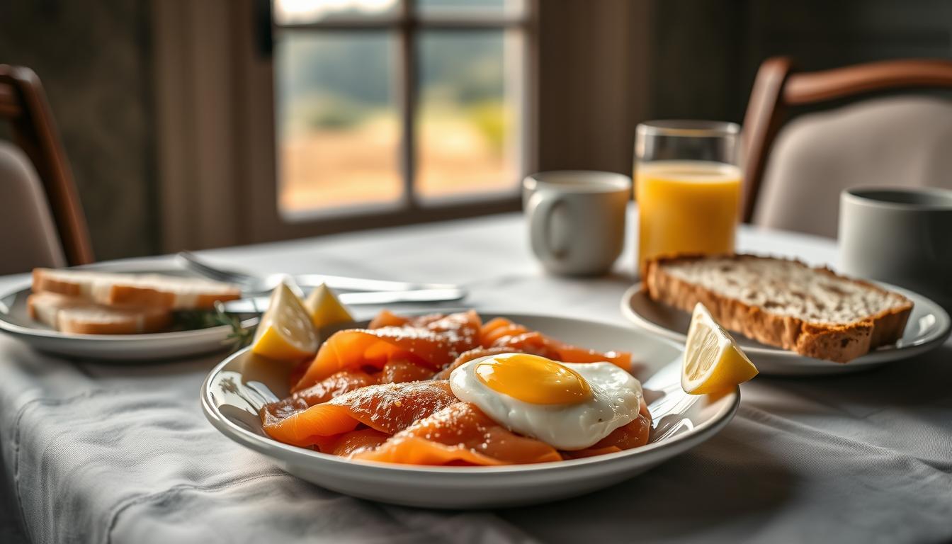 smoked salmon brunch